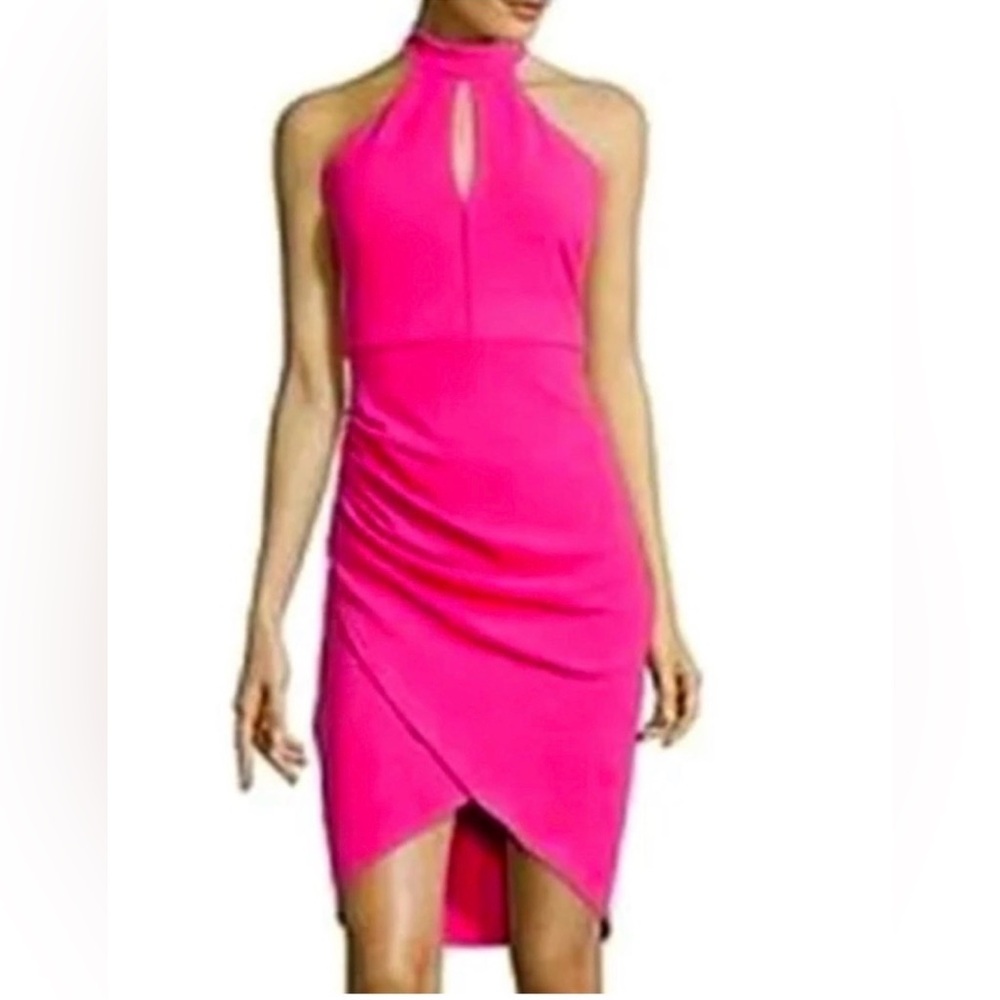 Bisou Bisou Hot Pink Party Dress